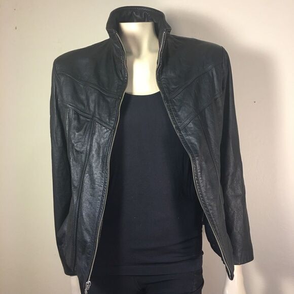 Wilsons Maxima Black Leather Jacket - Picture 9 of 13
